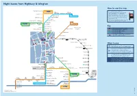 Night Buses from Highbury & Islington