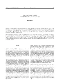 The New Global History Toward a Narrative for Pangaea Two