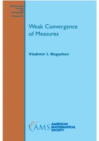 Weak Convergence of Measures