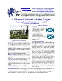 A Glimpse of Scotland