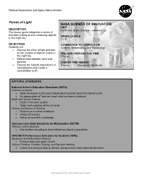 Points of Light Lesson