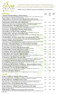 White Wine List