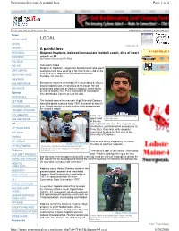 A Painful Loss Page 1 of 4 Newstimeslive.Com a Painful Loss 5