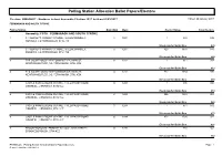 Polling Station Allocation Ballot Papers/Electors