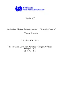Reprint 1073 Application of Dvorak Technique During the Weakening