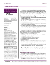 Toileting Programs