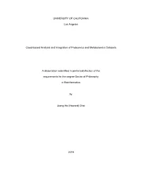 UNIVERSITY of CALIFORNIA Los Angeles Cloud-Based Analysis And