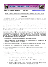 Development Proposals for the West London Line 2009 – 2019
