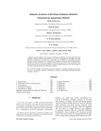 Molecular Structures of Gas-Phase Polyatomic Molecules Determined by Spectroscopic Methods