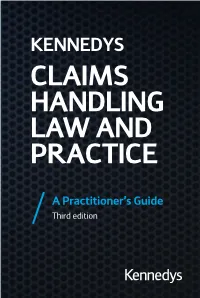 PREVIEW Claims Handling Law and Practice