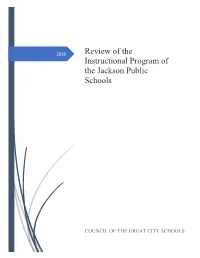 Review of the Instructional Program of the Jackson Public Schools