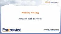 Website Hosting Amazon Web Services
