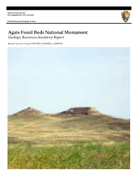 Agate Fossil Beds National Monument Geologic Resources Inventory Report
