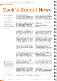 Community Notebook Kernel News Zack’S Kernel News