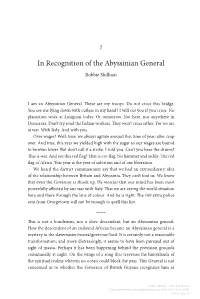 In Recognition of the Abyssinian General Robbie Shilliam