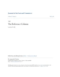 The Reference Column Lorraine Arnold