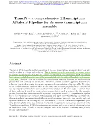 RNA-Seq Data and the Generation of De Novo Transcriptome Assemblies Have Been Piv- Otal for Studies in Ecology and Evolution