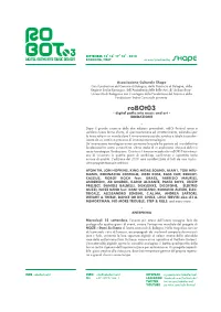 Robot03 - Digital Paths Into Music and Art - IBRIDAZIONE