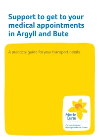 Support to Get to Your Medical Appointments in Argyll and Bute