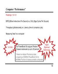 Computer “Performance”