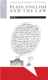 Plain English and the La W Victorian La W Reform