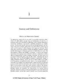 Sources and Definitions