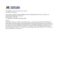 Uncountable Collections of Unimodal Continua by Paul James Johanson a Dissertation Submitted in Partial Fulfillment of the Requi