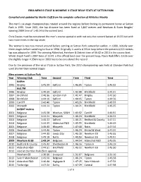 ERRA MENS'6 STAGE & WOMENS' 4 STAGE RELAY STATS at SUTTON PARK Compiled and Updated by Martin Duff from His Complete