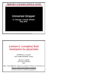 Lecture 2: (Complex) Fluid Mechanics for Physicists