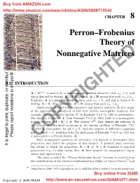 Perron–Frobenius Theory of Nonnegative Matrices