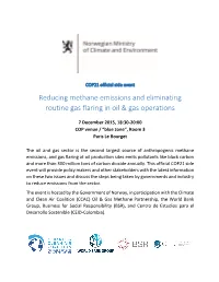 Reducing Methane Emissions and Eliminating Routine Gas Flaring in Oil & Gas Operations