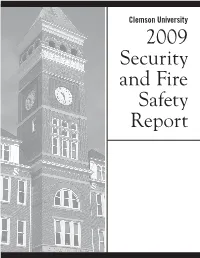 2009 Security and Fire Safety Report Safety Is Priority #1