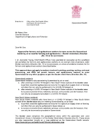 Class Exemption Letter