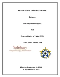 Memorandum of Understanding