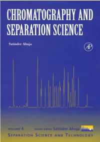 Chromatography and Separation Science 2003 – Ahuja