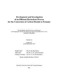 Development and Investigation of an Efficient Electrolysis Process for The