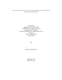 Language Variation and Change in an Amdo Tibetan Village: Gender, Education and Resistance