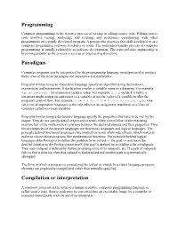 Programming Paradigms Compilation Or Interpretation