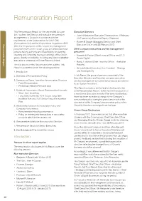 Remuneration Report