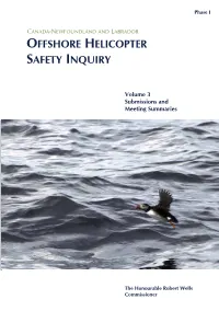 Submissions and Meeting Summaries Phase I