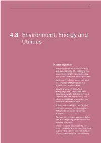 4.3 Environment, Energy and Utilities