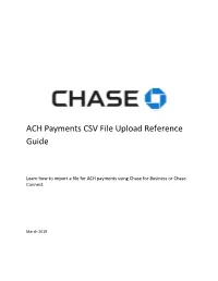 ACH Payments CSV File Upload Reference Guide