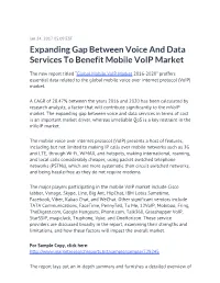 Expanding Gap Between Voice and Data Services to Benefit Mobile Voip Market