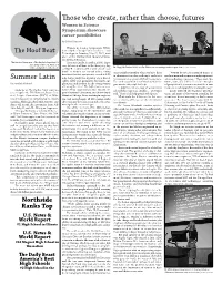 Summer Latin Those Who Create, Rather Than Choose, Futures