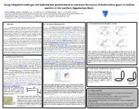 Using Integrated Noble Gas and Hydrocarbon Geochemistry to Constrain the Source of Hydrocarbon Gases in Shallow Aquifers in the Northern Appalachian Basin