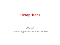 Binary Heaps