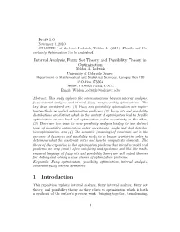 Chapter 1: Interval Analysis, Fuzzy Set Theory and Possibility Theory In