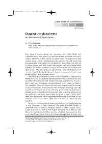 Digging the Global Mine: an Interview with Saskia Sassen