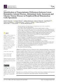 Identification of Transcriptomic Differences Between Lower