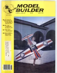 MODEL BUILDER Volume 9, Number 89 $2.00 JUNE 1979